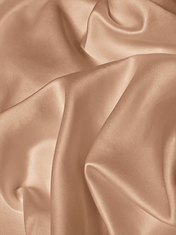 Soft champagne satin folds